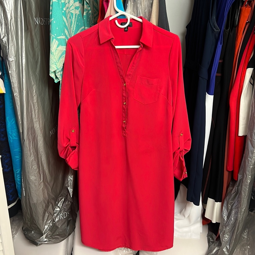 Hot pink Limited dress with 3/4 length sleeves size XS